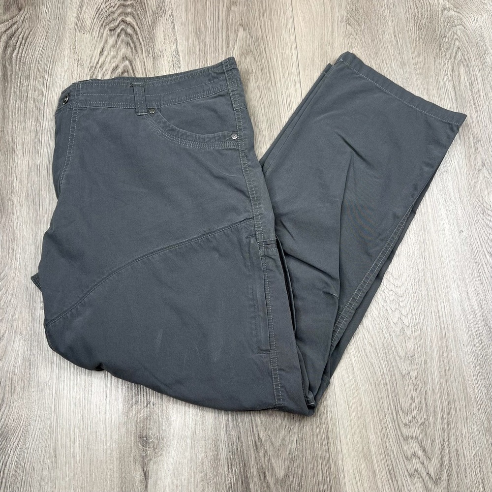 Kuhl Patent Protected Pants Mens Size 40 Inseam 29" Charcoal Gray